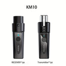 Transmisor inalámbrico de micrófono XLR, sistema inalámbrico de micrófono de 2,4 GHz, adaptador de micrófono inalámbrico recargable para mezcladores, micrófono dinámico