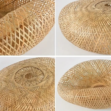 Vaina de Luz Cálida · Pantalla de Lámpara Tejido a Mano, Ambiente Cálido, Pantalla de Lámpara de Mimbre Vainilla, Pantalla de Lámpara Curativa con Luz Suave, Diseño Transparente Natural