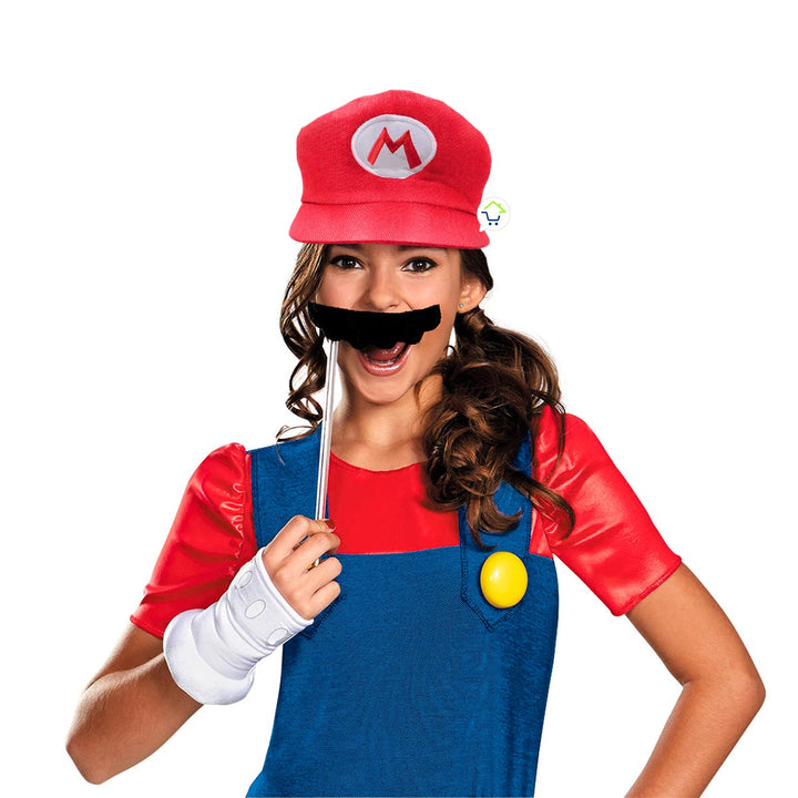 Gorra Mario Bros Disfraz Infantil Caricatura Videojuegos BP03N