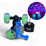 Carro Loco de Juguete Giratorio Control Remoto Luces y Sonido 9802M-9