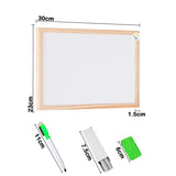 Tablero Doble Cara Didáctico Multiusos Pequeño Marcador Tiza GM1903