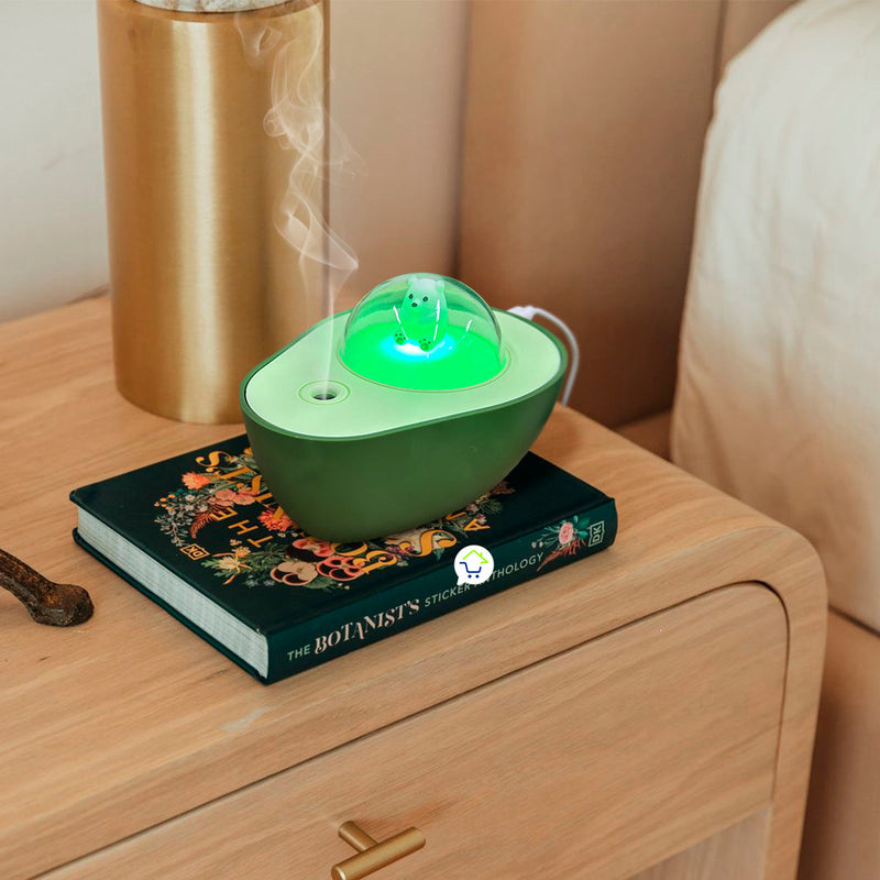 Humidificador De Aguacate Difusor De  Aromas y Luces RGB PVT-SQ001