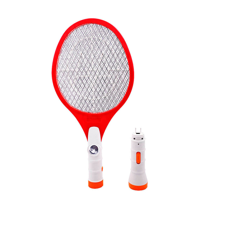 Raqueta Eléctrica Mata Zancudos Moscas Recargable Linterna ZH010