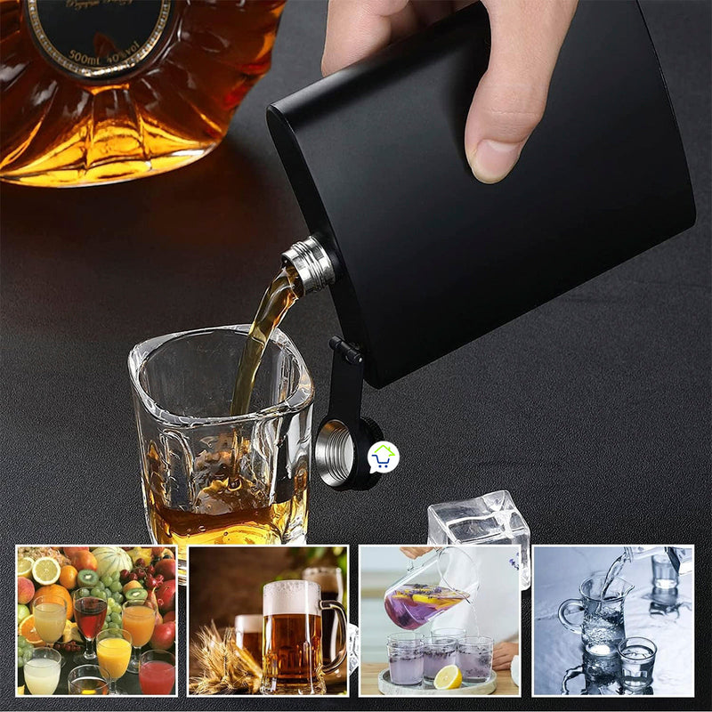 Licorera Whiskera Cantimplora Acero Inoxidable De Bolsillo GT-0