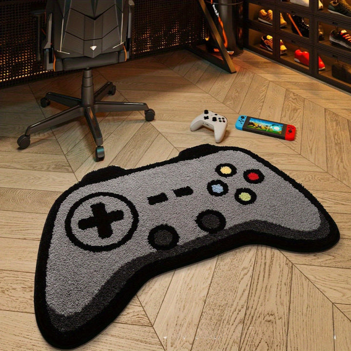 Alfombra de juego, diseño de mando de juego, piel sintética, alfombra suave para dormitorio, alfombra para mesa de centro de sala de estar, solo lavado a mano, alfombra de juego 3D, 60,96 x 91,44 cm