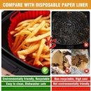 Revestimiento de silicona antiadherente de grado alimenticio redondo para freidor de aire - Ideal para cocina hogareña, picnic al aire libre y comedor de RV - Compatible con todos los modelos de freidor de aire, accesorios para freidor de aire