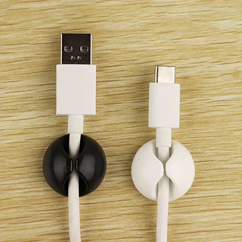 Organizador de Cables de Escritorio 1pc - Gestión Versátil de Cables para Carga, Datos y Auriculares - No Necesita Energía, Diseño Independiente, Organizador de Compartimentos para Escritorio y Almacenamiento en Casa