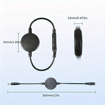 Dispositivo de interfaz DC5.5x2.1mm con cierre automático de 72 horas, controlador de temporizador de reinicio inteligente y línea de reinicio.