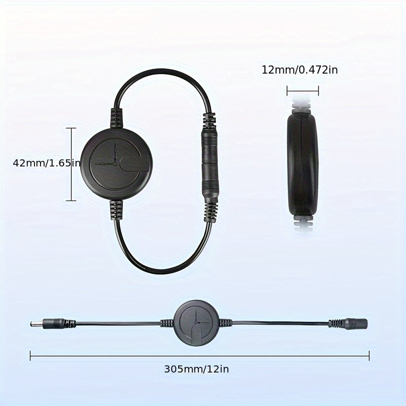 Dispositivo de interfaz DC5.5x2.1mm con cierre automático de 72 horas, controlador de temporizador de reinicio inteligente y línea de reinicio.