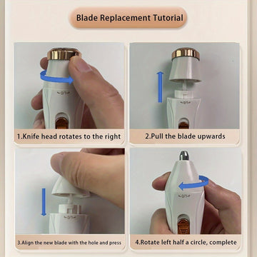 Un kit de afeitado de vello corporal versátil para mujeres, con una capacidad de almacenamiento de 150 mAh y una batería de litio de carga rápida, perfecto para el cuidado personal.