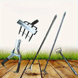 Pala de jardín de metal duradera con hoja de acero ajustable, ideal para el mantenimiento eficiente de granjas y jardines, perfecta para descompactar el suelo y eliminar malezas, jardín también.