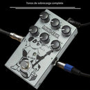 Pedal de Efectos Digitales para Guitarra Eléctrica 9 en 1, MINI-EFX Unidad Única con 9 Preestablecidos: Drive, Overdrive, Distortion, Metal y Soporte USB para Grabación en Computadora, Equipo Musical, Acabado Metálico Elegante, Efectos de Alta Calidad
