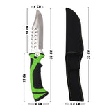 Cuchillo Táctico Acero Inoxidable Camping Supervivencia + Estuche RF 0779