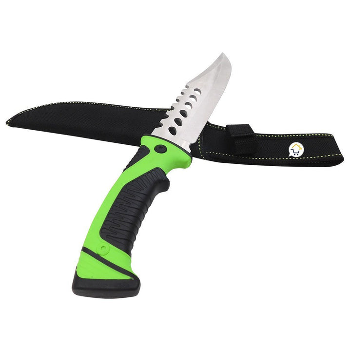 Cuchillo Táctico Acero Inoxidable Camping Supervivencia + Estuche RF 0779
