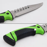 Cuchillo Táctico Acero Inoxidable Camping Supervivencia + Estuche RF 0779