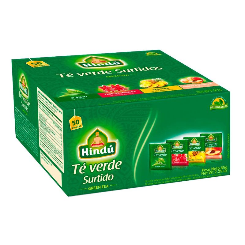 TE HINDU 50U 65G VERDE SURTIDO