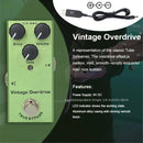 Pedal de efectos para guitarra CHENPINGFENG mini, distorsión clásica, delay analógico y digital, alimentación de 9V DC, cuerpo de aluminio, sin necesidad de baterías, para guitarra eléctrica