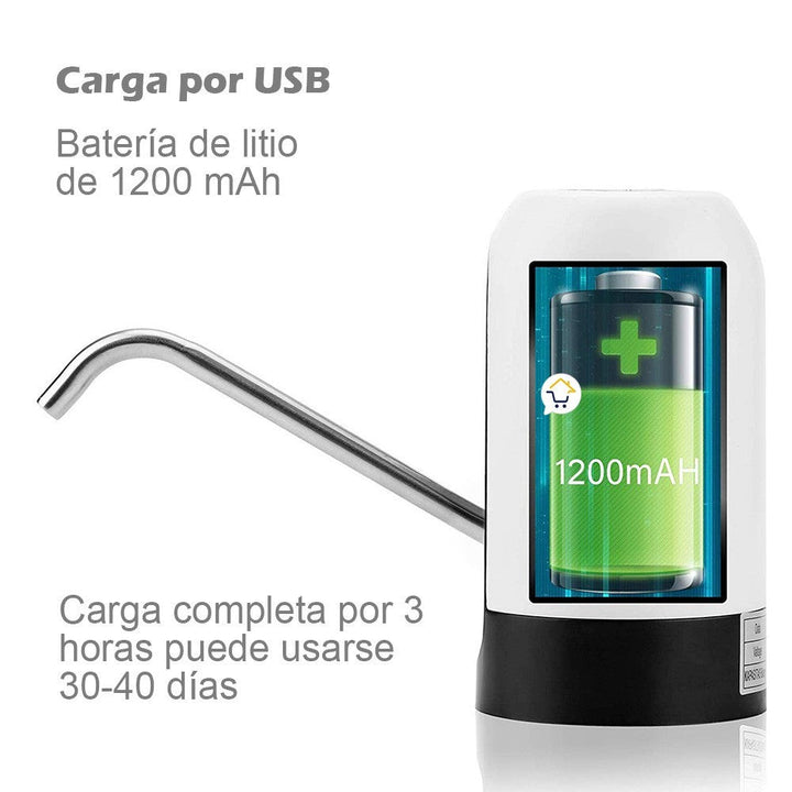 Dispensador Botellón De Agua Recargable USB Eléctrico HS06
