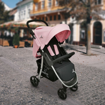 COCHE PASEADOR AMÉRICA 2 ROSADO- 20611 ASALVO