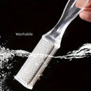 Exfoliador Portátil de Manos y Pies - Diseño Ergonómico en Plástico Duradero, Doble Cara Sin Olores para Pedicura y Manicura en Beige Claro Suave, Uso Doméstico