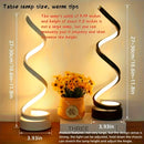 Lámpara de mesa creativa estilo retro - Brazo espiral ajustable, luz cálida suave, diseño multifuncional que ahorra espacio para dormitorio, estudio, sala de estar, regalo ideal para amigos y familiares.