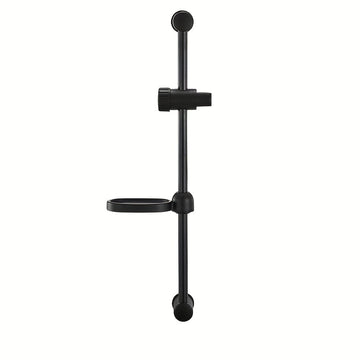 Riel de Ducha Ajustable de Acero Inoxidable con Soporte para Cabezal de Ducha Manual - Barra Deslizante de Baño de 600mm, Diseño Montado en la Pared para Configuraciones Flexibles de Altura, Acabado Metálico , Organización del Duche | Ducha Montada en la