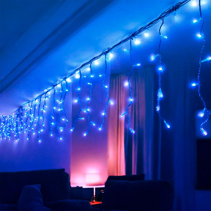 Cortina Led 6 Metros x 45 Cm 200 Led Cálida Luces Navidad 1330