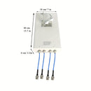 Antena de rango largo al aire libre 5G/4G/LTE 4x4 MIMO, 698-4000MHz - Ganancia de 5DBi, alta calidad, señal potente para routers y puntos de acceso, antena 5G, antena portátil, diseño compacto, construcción duradera.