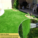 Césped artificial de lujo, 1 pieza de 121.92 cm x 243.84 cm, pasto sintético grueso, ideal para jardín, área de juegos, fiestas, decoración de mesa al aire libre, entrenamiento de mascotas y jardín trasero, perfecto para decoración de Halloween y Navidad