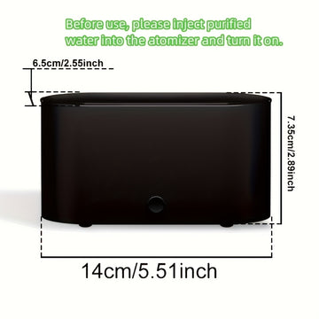 1pc Humidificador de llama simulada, diseño de humo en forma de llama simulada, utilizado en el dormitorio por la noche, aceite esencial se puede utilizar como difusor de aroma de aire, adecuado para el hogar, oficina, regalos, luces de ambiente
