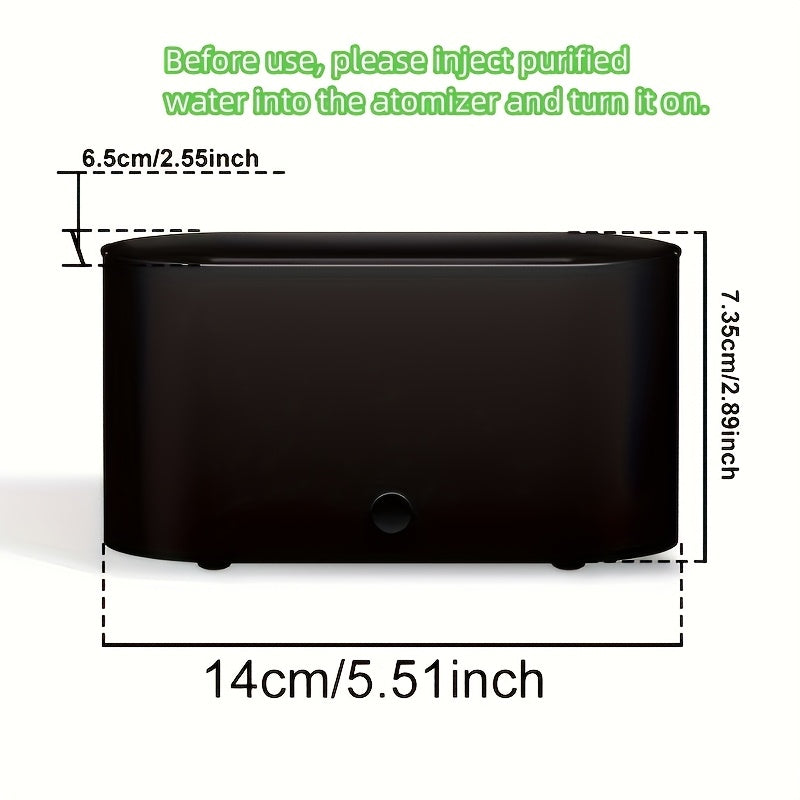 1pc Humidificador de llama simulada, diseño de humo en forma de llama simulada, utilizado en el dormitorio por la noche, aceite esencial se puede utilizar como difusor de aroma de aire, adecuado para el hogar, oficina, regalos, luces de ambiente