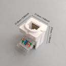 10 piezas, panel de red redondo 8P8C, módulo sin herramientas, seis clases, clase seis, tres clases, RJ45CAT.6, CAT.7, RJ11CAT.3, adaptador de línea de alimentación