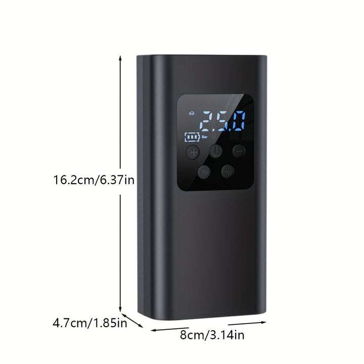 Compresor de aire digital portátil, inflador de llantas, ideal para autos, motocicletas y bicicletas