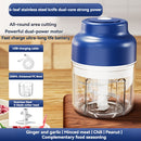 Dispositivo Eléctrico de Picado de Ajo SENBOWE de Seis Hojas de 320ml, Prensa de Ajo Inalámbrica Mini, Pelador Automático de Ajo con Agitación, Extractor de Ajo para Cocina y Máquina Complementaria de Alimentos