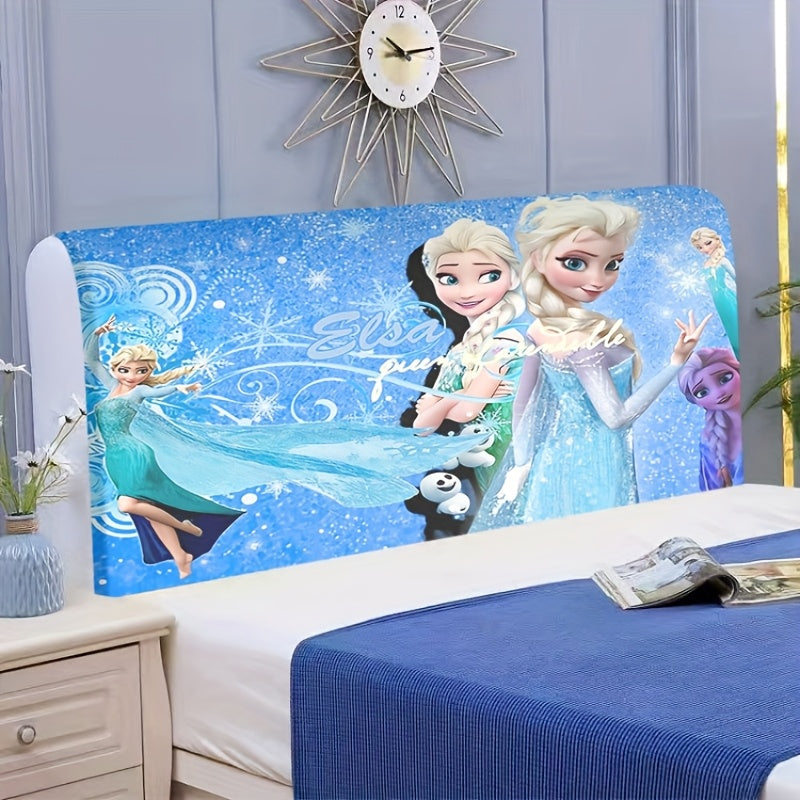 1 pieza Funda de Cabecera de Poliéster de Elsa de Hielo - Suave y Cómoda, Adecuada para Habitaciones Infantiles, Agregando Infancia y Vida Mientras Mejora la Atmósfera del Cuarto