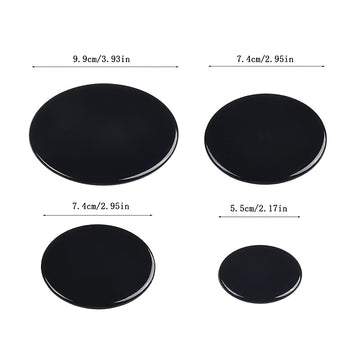 4/8 piezas Conjunto de cubiertas de quemadores de estufa Sabaf, accesorios de estufa de gas metálicos con protectores ignífugos planos y texturizados, no requiere batería