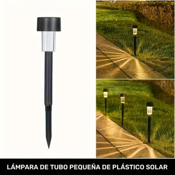 10 luces solares para caminos con hardware de instalación, diseño semirecargable removible, ahorro de energía, control con interruptor, ideales para patios, jardines, césped y entradas