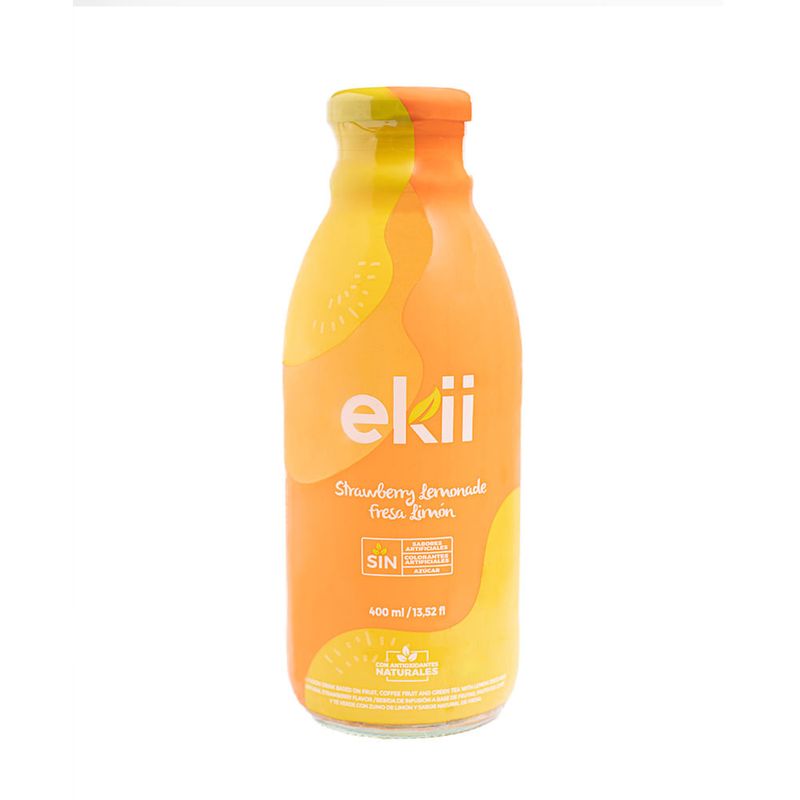 TE VERDE EKII 400ML FRESA-LIMON