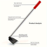 Hacha de jardín de acero de manganeso ergonómico - Herramienta duradera para rastrillar y cavar a mano para jardinería doméstica, plantación al aire libre y eliminación de verduras salvajes, herramienta de jardín