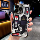 Estuche de teléfono con patrón de tarjeta de circuito creativo compatible con Iphone 16, 15, 14, 13, 12, 11 Pro Max, X, XR, XS Max, 8, 7 Plus, con un respaldo transparente suave para caídas
