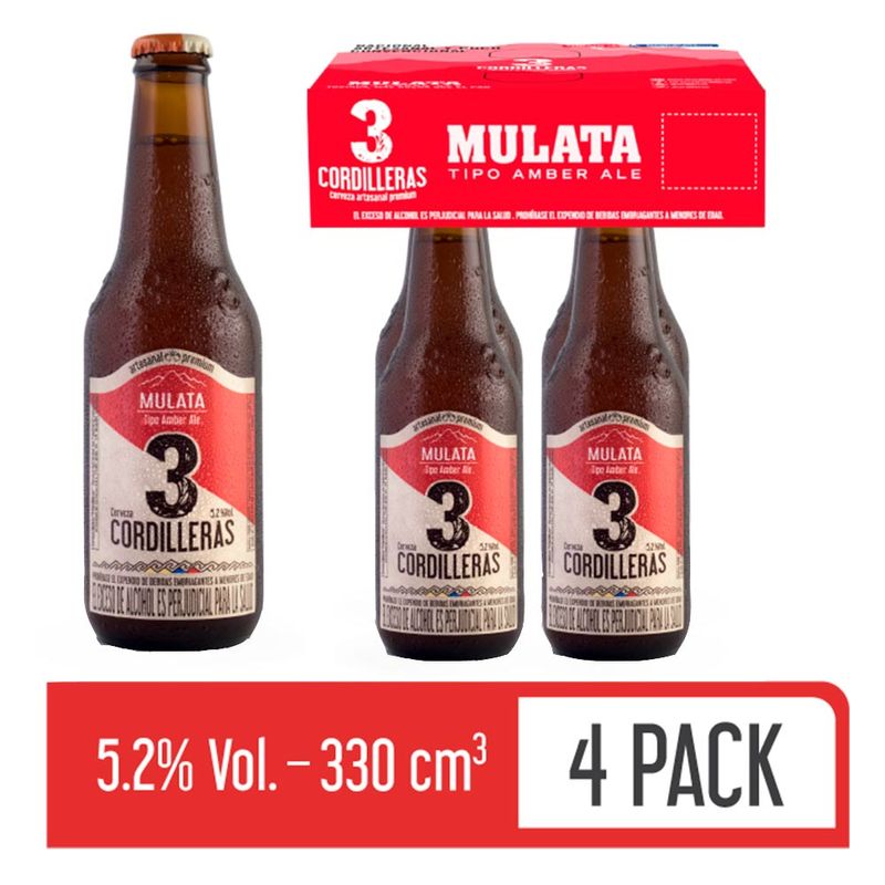 CERVEZA 3CORDILLERAS 330 ML MULATA