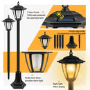 1pc/2pcs Luces de jardín retro solares, Luces de paisaje alimentadas por energía solar, utilizadas para patio, césped, camino de jardín, decoración de atmósfera de hotel, estanque y piscina