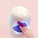 Lámpara de uñas LED de secado rápido con alimentación USB y cable - Diseño portátil en forma de huevo para el arte de uñas de secado rápido, esencial para el cuidado de las uñas de las mujeres | Cuerpo de plástico moderno, no necesita batería, accesorios