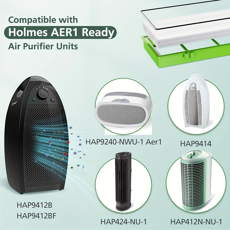 1 Juego, Filtro True Hepa Hapf300Ahd Aer1 Removedor De Alergenos Compatible Con El Purificador De Aire Holmes Aer1, Hapf30At, Piezas Hapf300Ah-U4R Y Hap242-Nuc