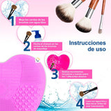 Limpiador Brochas Maquillaje Silicona Profesional Limpieza LP-02