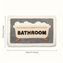 1pc Alfombra de Baño de Dibujos Animados Glamorosa - Súper Absorbente, Secado Rápido, Engrosada, Antideslizante - Alfombra de Entrada Perfecta para el Hogar
