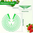 Pack de 10 Soportes para Plantas de Fresa Resistentes con Jaula de 3 Patas - Diseño en Forma de Abanico, Verde para Jardín y Balcón - Montaje Fácil, Ahorro de Espacio, Drenaje Saludable y Producción de Frutos - Ideal para Huertos Caseros y Granjas Comerc