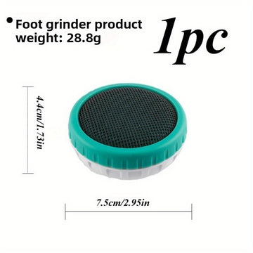 1 pieza, herramienta portátil para pulir y eliminar el pie - Esponja de dermabrasión sin alcohol con mango ergonómico, no necesita batería para pedicura, manicura, uso en casa - Fomenta una presión saludable y formación, accesorio para pedicura, herramie