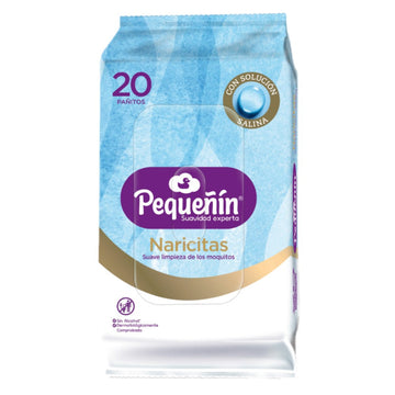 TOALLITAS HÚMEDAS PEQUEÑÍN NARICITAS X20 UND