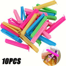20pcs/10pcs/5pcs Clip de Bolsa de Alimentos de Plástico, Clip de Sellado Reutilizable, a Prueba de Humedad, Polvo y Mantenimiento de la Frescura, Caja de Almacenamiento de Cocina y Accesorios de Almacenamiento